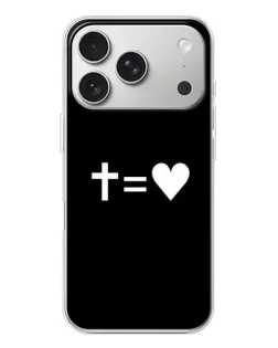 Чохол для iPhone 17 Pro з картинкою «Хрест та Серце»