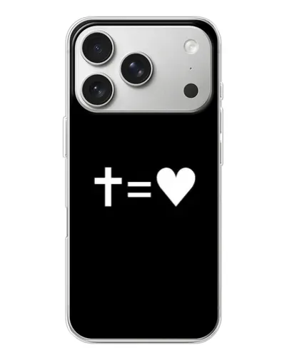 Чохол для iPhone 17 Pro з картинкою «Хрест та Серце»