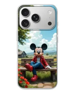Чохол для iPhone 17 Pro з картинкою «Міккі на лавці» Чохол для iPhone 17 Pro з картинкою «Міккі на лавці»