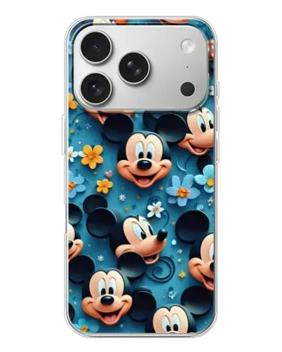 Чехол для iPhone 17 Pro с картинкой «Паттерн Микки и Минни»
