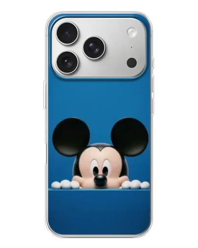 Чехол для iPhone 17 Pro с картинкой «Микки выглядывает»