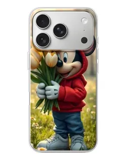 Чохол для iPhone 17 Pro з картинкою «Міккі з тюльпанами» Чохол для iPhone 17 Pro з картинкою «Міккі з тюльпанами»