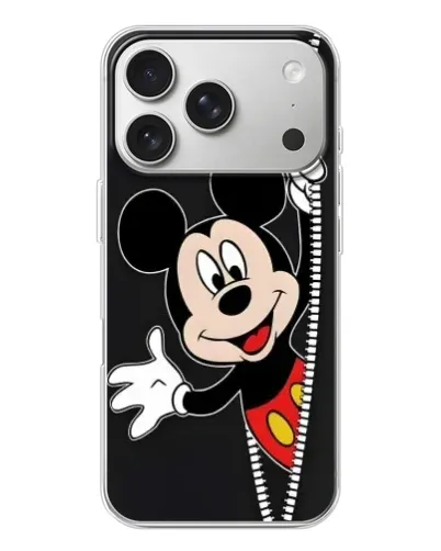 Чехол для iPhone 17 Pro с картинкой «Микки раздвигает стены»