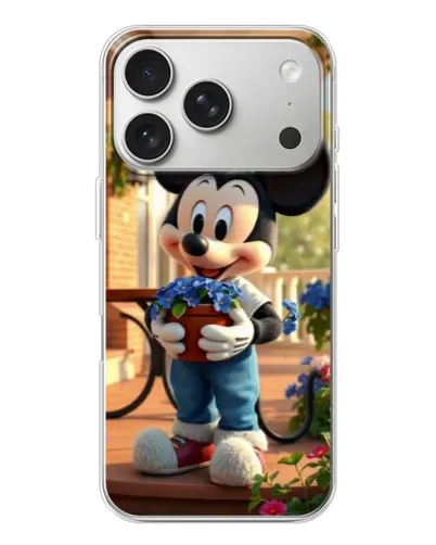 Чехол для iPhone 17 Pro с картинкой «Микки садовод»