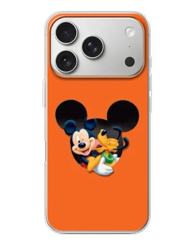 Чехол для iPhone 17 Pro с картинкой «Сердце Микки Минни»