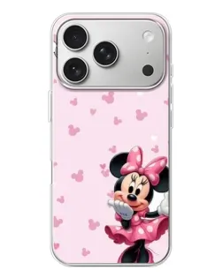 Чохол для iPhone 17 Pro з картинкою «Мінні Маус та сердечка» Чохол для iPhone 17 Pro з картинкою «Мінні Маус та сердечка»