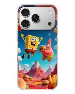 Чохол для iPhone 17 Pro з картинкою «Космічний фастфуд»