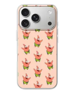 Чохол для iPhone 17 Pro з картинкою «Патрік Стар паттерн»