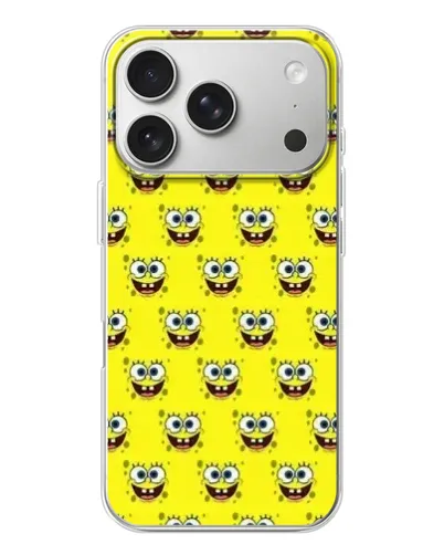 Чехол для iPhone 17 Pro с картинкой «Паттерн Губка Боб» Чехол для iPhone 17 Pro с картинкой «Паттерн Губка Боб»