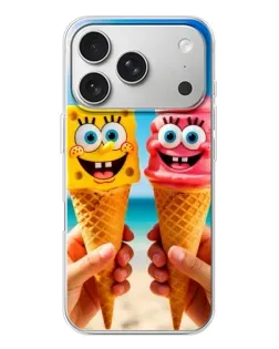 Чохол для iPhone 17 Pro з картинкою «Спанч Боб морозиво»