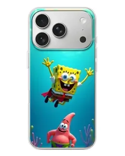 Чохол для iPhone 17 Pro з картинкою «Спанч Боб під водою»