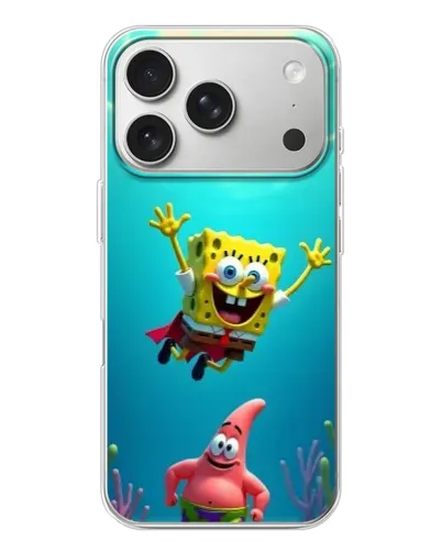 Чехол для iPhone 17 Pro с картинкой «Спанч Боб под водой» Чехол для iPhone 17 Pro с картинкой «Спанч Боб под водой»