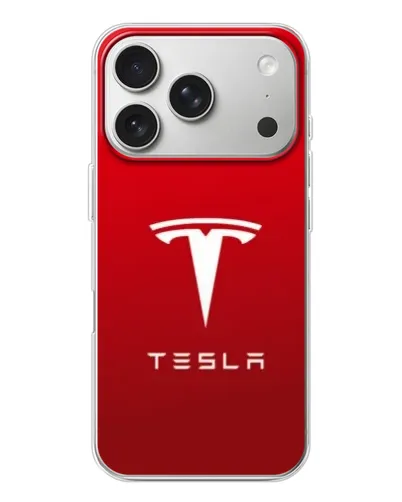 Чехол для iPhone 17 Pro с картинкой «Tesla Red Classic»