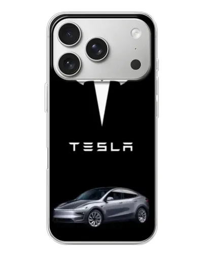 Чехол для iPhone 17 Pro с картинкой «Tesla Model Y»
