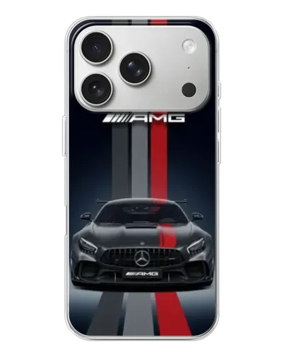 Чохол для iPhone 17 Pro з картинкою «Mercedes — білий карбон» Чохол для iPhone 17 Pro з картинкою «Mercedes — білий карбон»