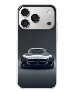Чохол для iPhone 17 Pro з картинкою «Mercedes на чорному»