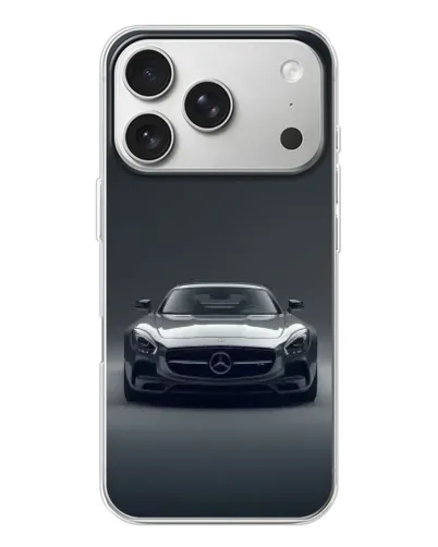Чохол для iPhone 17 Pro з картинкою «Mercedes на чорному» Чохол для iPhone 17 Pro з картинкою «Mercedes на чорному»