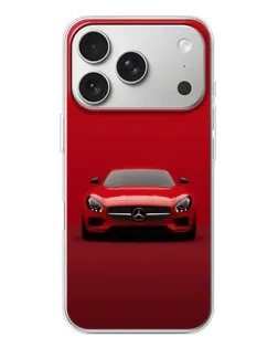 Чохол для iPhone 17 Pro з картинкою «Червоний Mercedes AMG»