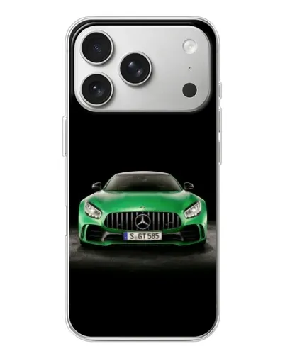 Чохол для iPhone 17 Pro з картинкою «Mercedes — неоновий лого» Чохол для iPhone 17 Pro з картинкою «Mercedes — неоновий лого»