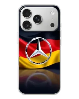 Чохол для iPhone 17 Pro з картинкою «Mercedes — прапор Німеччини»
