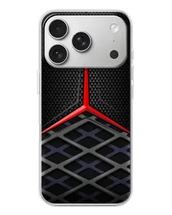 Чохол для iPhone 17 Pro з картинкою «Mercedes Carbon Grid»