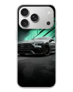 Чохол для iPhone 17 Pro з картинкою «Темний Mercedes AMG»