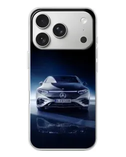Чохол для iPhone 17 Pro з картинкою «Нічний Mercedes EQ»
