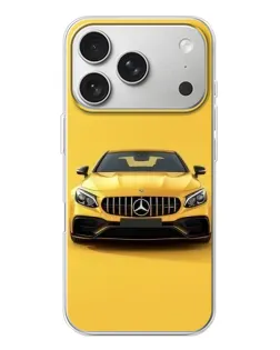 Чохол для iPhone 17 Pro з картинкою «Жовтий Mercedes GT»