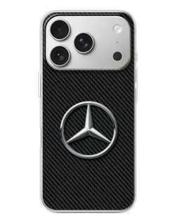 Чохол для iPhone 17 Pro з картинкою «Карбоновий Mercedes стиль»