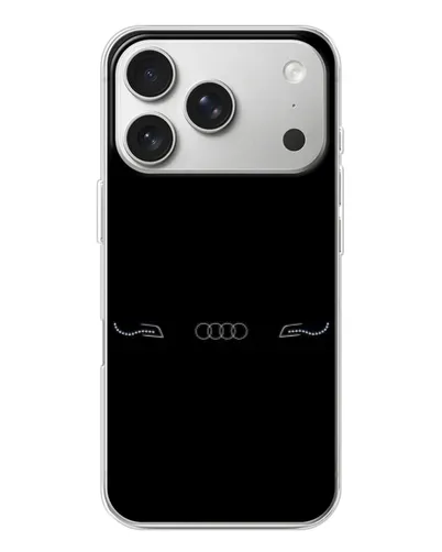 Чехол для iPhone 17 Pro с картинкой «Audi — световой подпись»