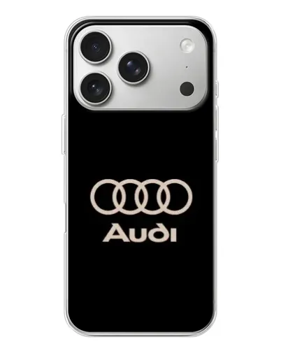 Чехол для iPhone 17 Pro с картинкой «Audi — золотой логотип»