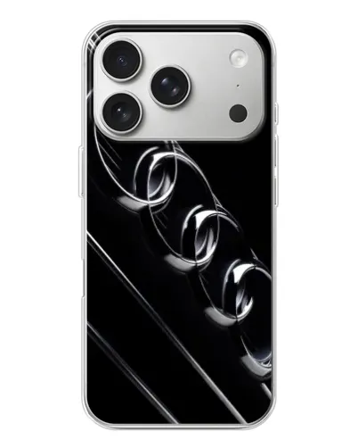 Чехол для iPhone 17 Pro с картинкой «Audi — абстрактные кольца»