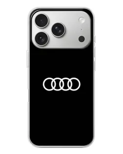 Чехол для iPhone 17 Pro с картинкой «Audi White Logo»