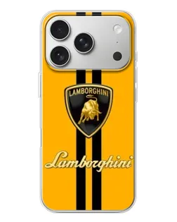 Чехол для iPhone 17 Pro с картинкой «Lamborghini Stripe желтый» Чехол для iPhone 17 Pro с картинкой «Lamborghini Stripe желтый»