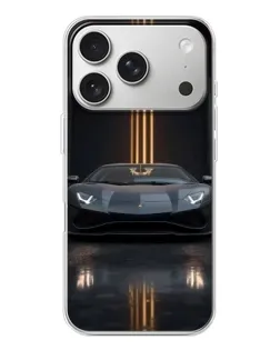 Чохол для iPhone 17 Pro з картинкою «Lamborghini золоті лінії» Чохол для iPhone 17 Pro з картинкою «Lamborghini золоті лінії»