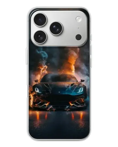 Чохол для iPhone 17 Pro з картинкою «Lamborghini димна естетика»