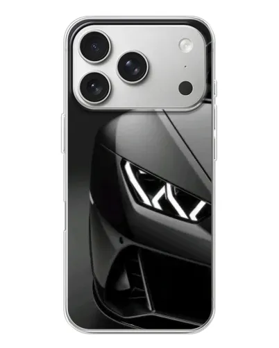 Чохол для iPhone 17 Pro з картинкою «Lamborghini фари деталізація»