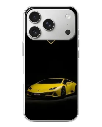 Чохол для iPhone 17 Pro з картинкою «Lamborghini жовтий акцент»