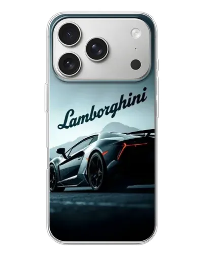 Чохол для iPhone 17 Pro з картинкою «Класичний Lamborghini надпис»
