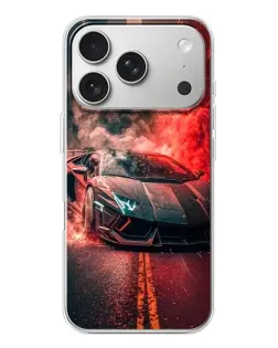 Чохол для iPhone 17 Pro з картинкою «Lamborghini червоний дим» Чохол для iPhone 17 Pro з картинкою «Lamborghini червоний дим»
