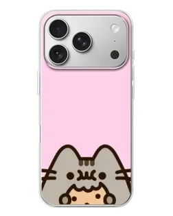 Чехол для iPhone 17 Pro с картинкой «Pusheen и печенье» Чехол для iPhone 17 Pro с картинкой «Pusheen и печенье»