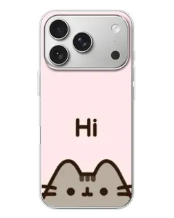 Чохол для iPhone 17 Pro з картинкою «Пушин каже Hi»