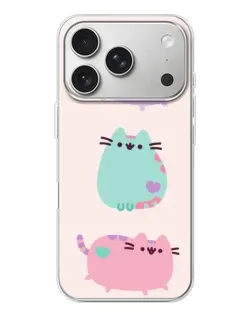 Чохол для iPhone 17 Pro з картинкою «Pusheen тріо»