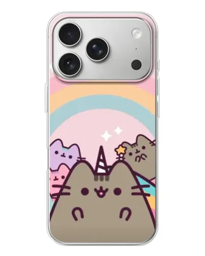 Чехол для iPhone 17 Pro с картинкой «Единорог Pusheen» Чехол для iPhone 17 Pro с картинкой «Единорог Pusheen»