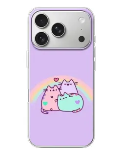 Чохол для iPhone 17 Pro з картинкою «Веселкові Пушини»
