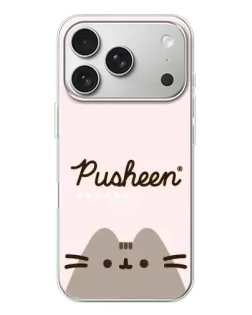 Чохол для iPhone 17 Pro з картинкою «Pusheen логотип»