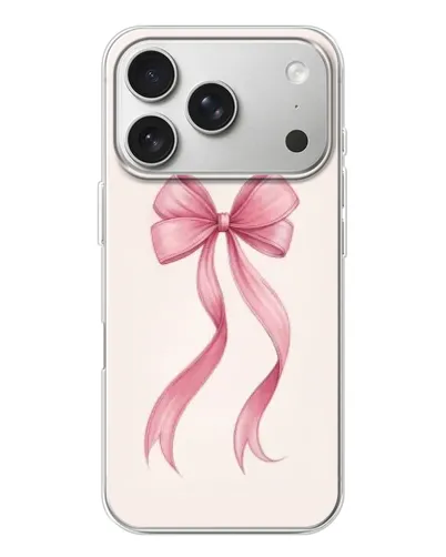 Чехол для iPhone 17 Pro с картинкой «Розовый бант» Чехол для iPhone 17 Pro с картинкой «Розовый бант»