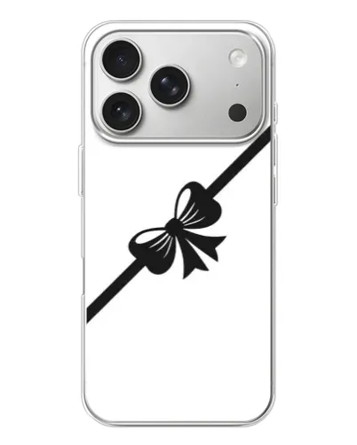 Чехол для iPhone 17 Pro с картинкой «Диагональный бант» Чехол для iPhone 17 Pro с картинкой «Диагональный бант»