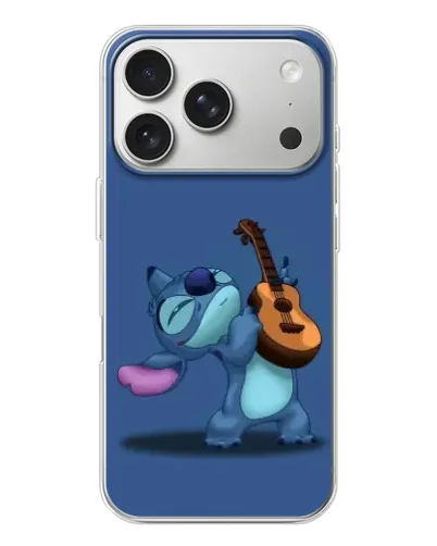 Чехол для iPhone 17 Pro с картинкой «Стич с укулеле»