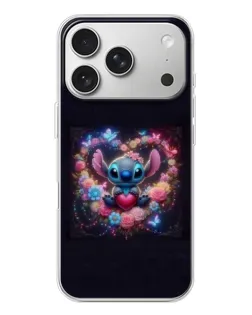 Чехол для iPhone 17 Pro с картинкой «Stitch в цветах» Чехол для iPhone 17 Pro с картинкой «Stitch в цветах»